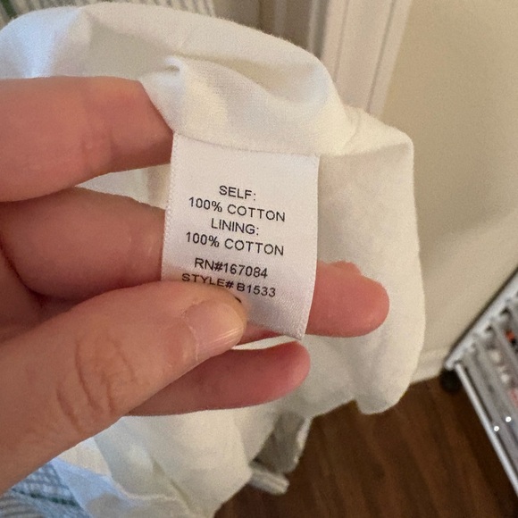 Tuckernuck Striped Midi Dress in White and Green - Picture 10 of 10